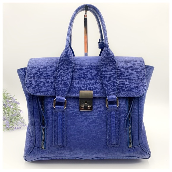 3.1 PHILLIP LIM Medium Pashli Satchel Cobalt Blue - Picture 6 of 13